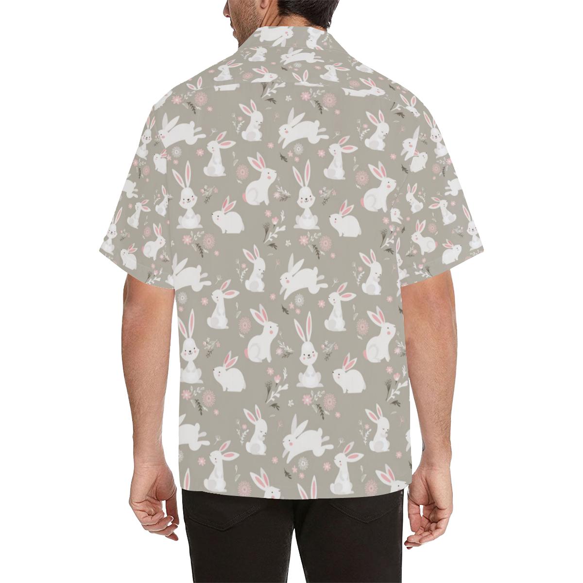 Rabbit Pattern Print Design RB03 Men Hawaiian Shirt-JorJune