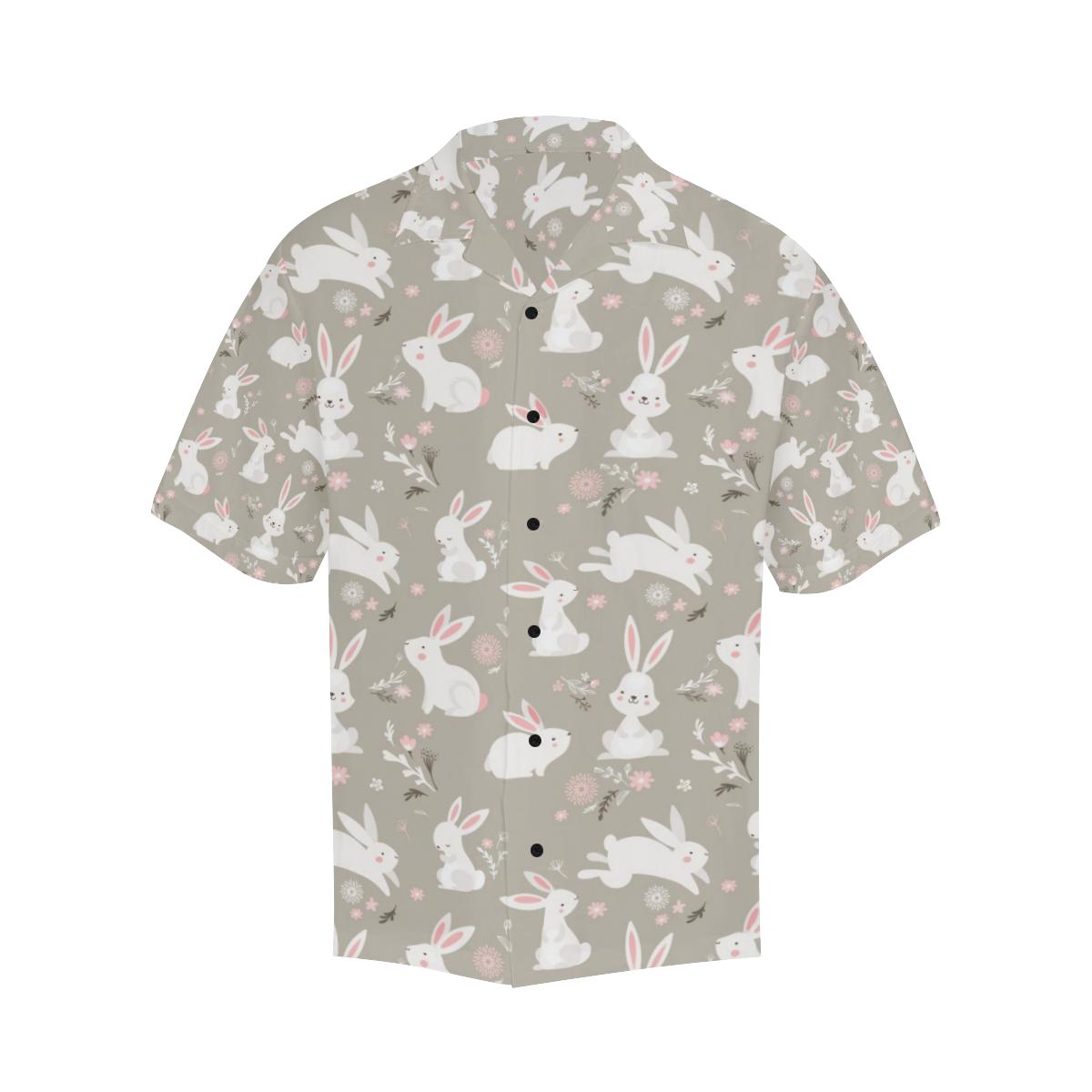 Rabbit Pattern Print Design RB03 Men Hawaiian Shirt-JorJune