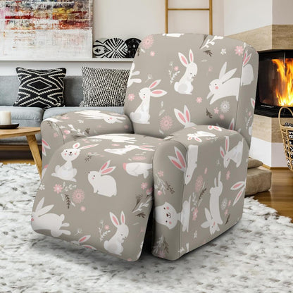 Rabbit Pattern Print Design RB03 Recliner Slipcover-JORJUNE.COM