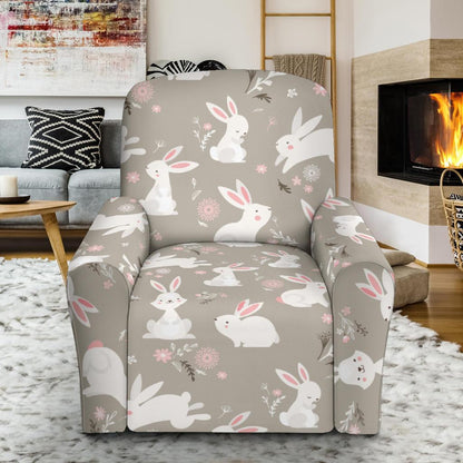 Rabbit Pattern Print Design RB03 Recliner Slipcover-JORJUNE.COM
