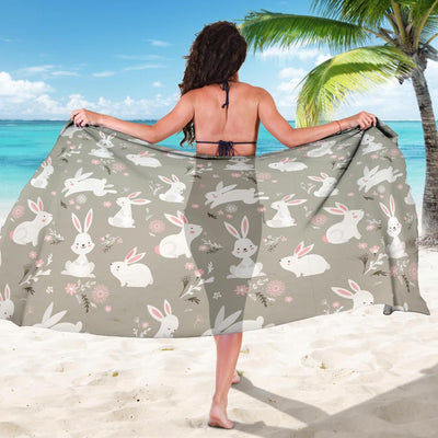 Rabbit Pattern Print Design RB03 Sarong Pareo Wrap-JORJUNE.COM