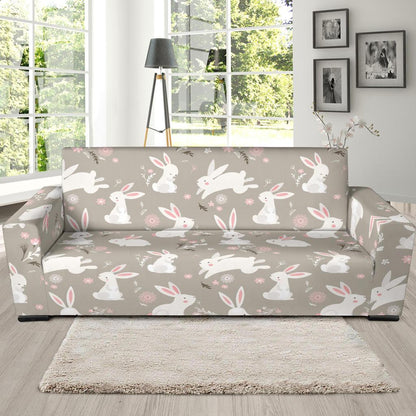 Rabbit Pattern Print Design RB03 Sofa Slipcover-JORJUNE.COM