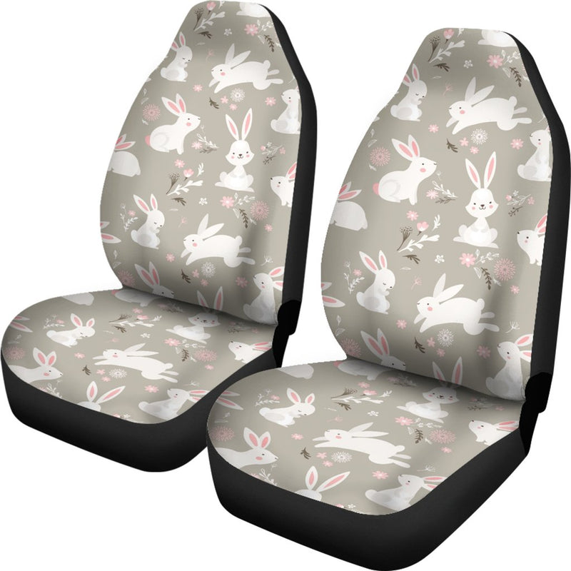 Rabbit Pattern Print Design RB03 Universal Fit Car Seat Covers-JorJune