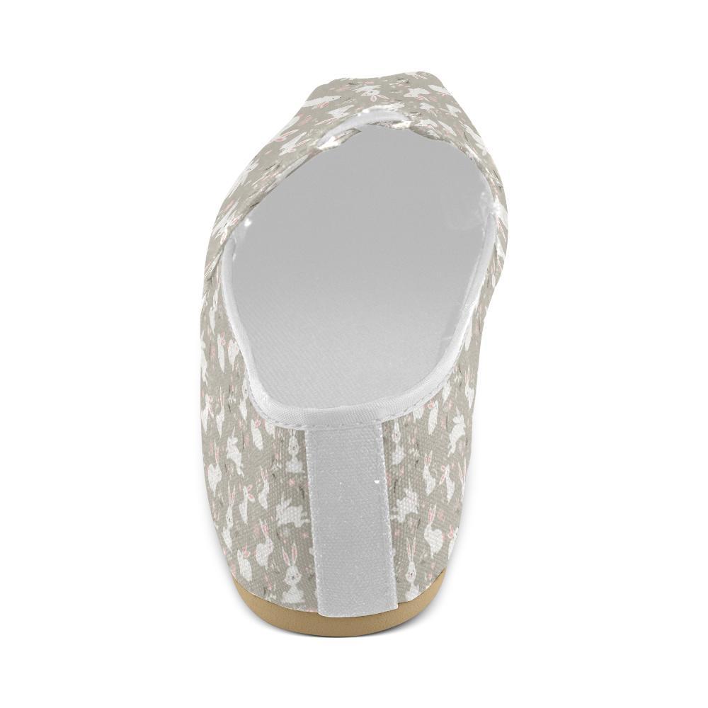 Rabbit Pattern Print Design RB03 Women Casual Shoes-JorJune.com