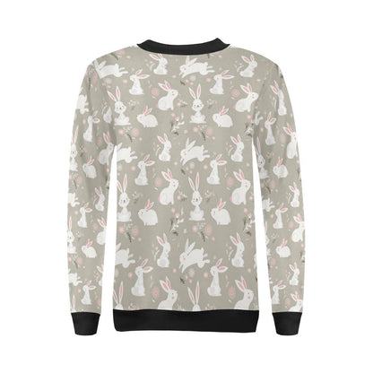 Rabbit Pattern Print Design RB03 Women Long Sleeve Sweatshirt-JorJune