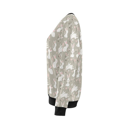 Rabbit Pattern Print Design RB03 Women Long Sleeve Sweatshirt-JorJune