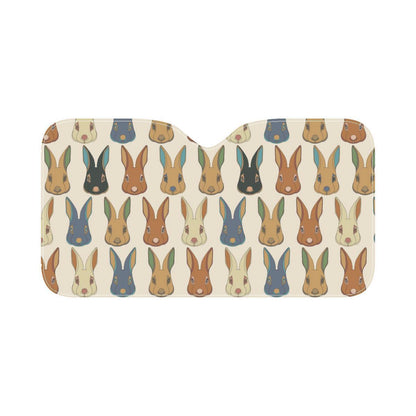 Rabbit Pattern Print Design RB04 Car Sun Shade-JorJune