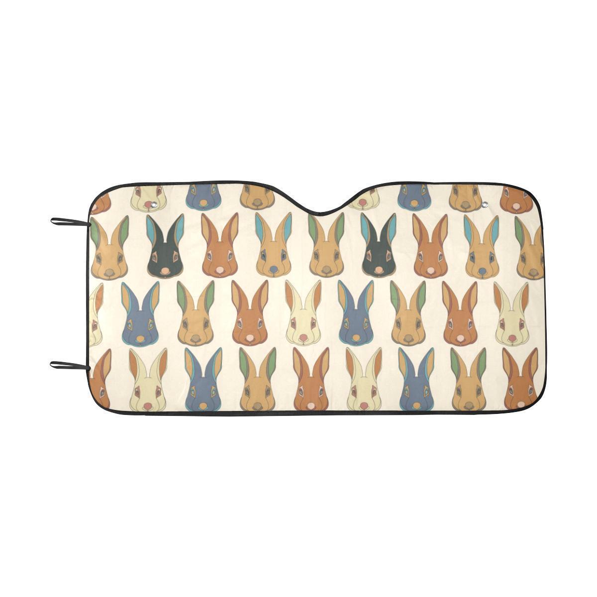 Rabbit Pattern Print Design RB04 Car Sun Shade-JorJune