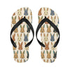 Rabbit Pattern Print Design RB04 Flip Flops-JorJune