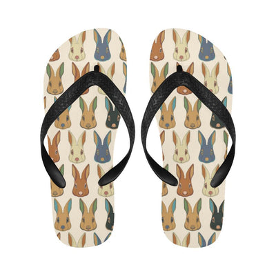 Rabbit Pattern Print Design RB04 Flip Flops-JorJune