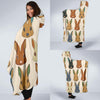 Rabbit Pattern Print Design RB04 Hooded Blanket-JORJUNE.COM