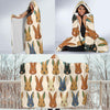 Rabbit Pattern Print Design RB04 Hooded Blanket-JORJUNE.COM