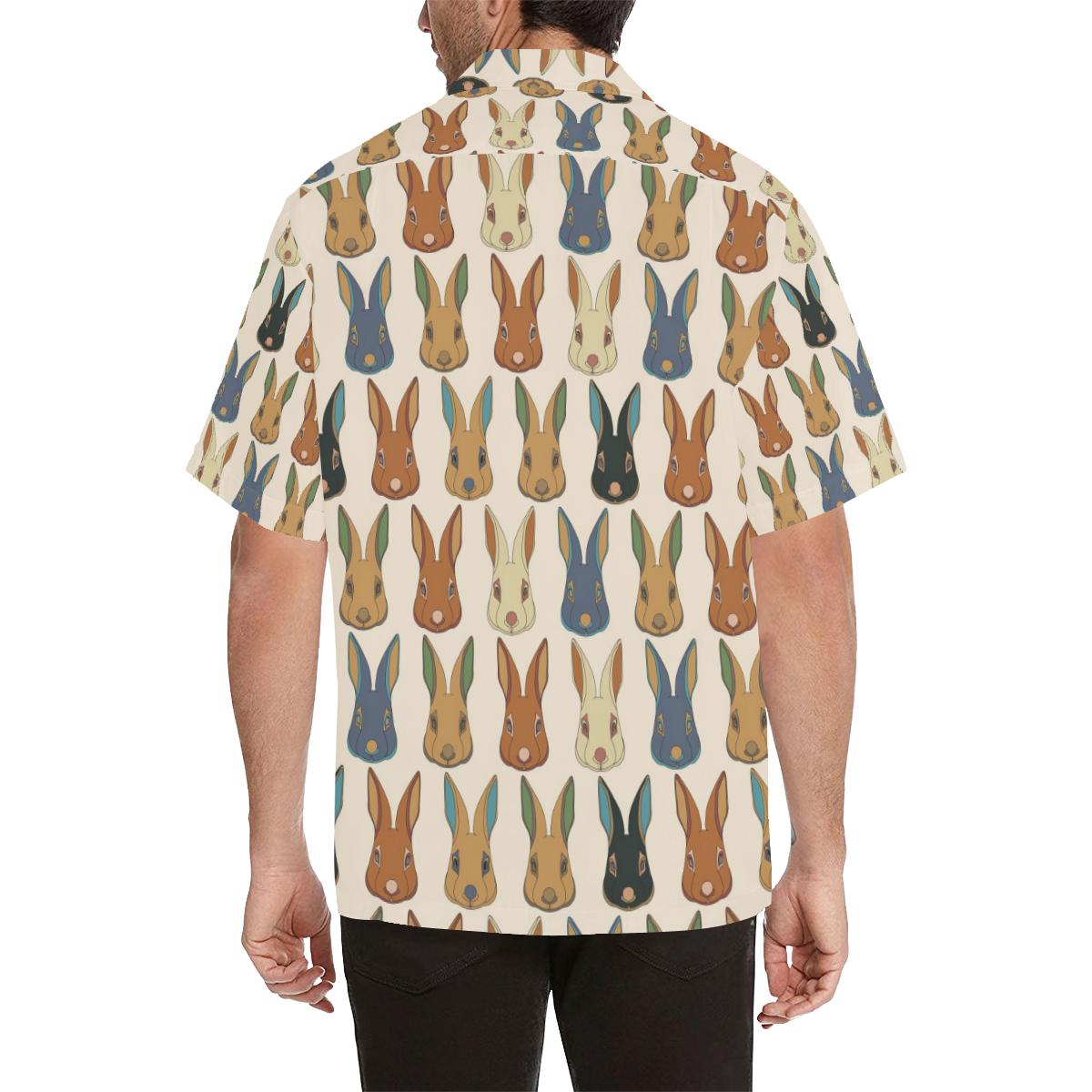 Rabbit Pattern Print Design RB04 Men Hawaiian Shirt-JorJune