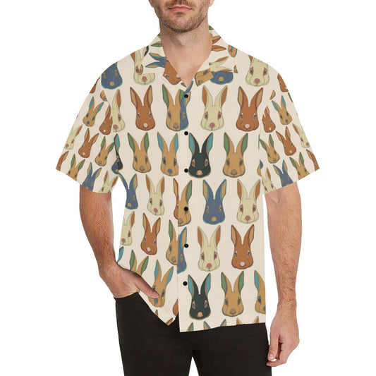 Rabbit Pattern Print Design RB04 Men Hawaiian Shirt-JorJune