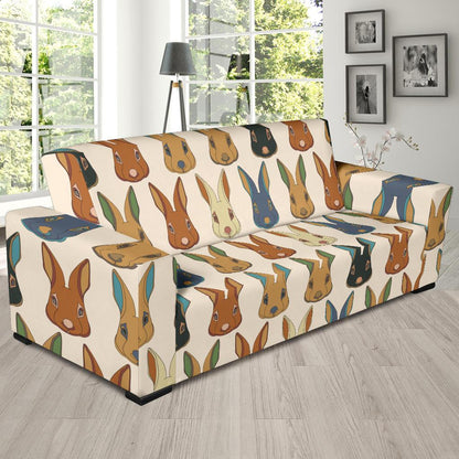 Rabbit Pattern Print Design RB04 Sofa Slipcover-JORJUNE.COM