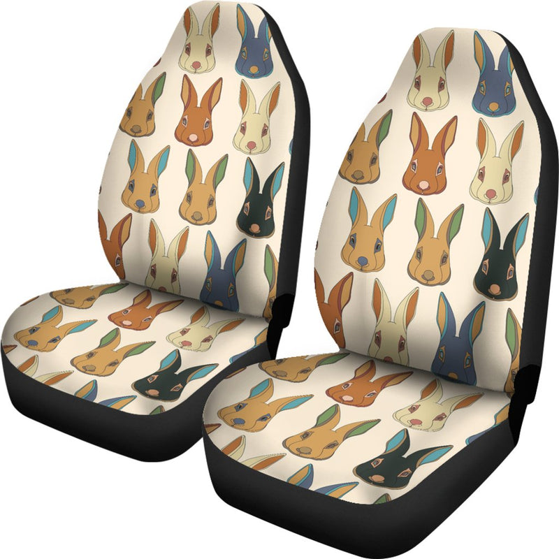 Rabbit Pattern Print Design RB04 Universal Fit Car Seat Covers-JorJune