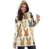 Rabbit Pattern Print Design RB04 Women Hoodie Dress