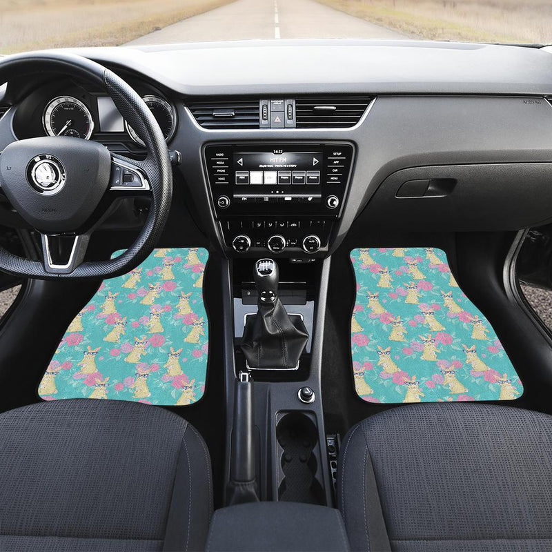 Rabbit Pattern Print Design RB05 Car Floor Mats-JORJUNE.COM