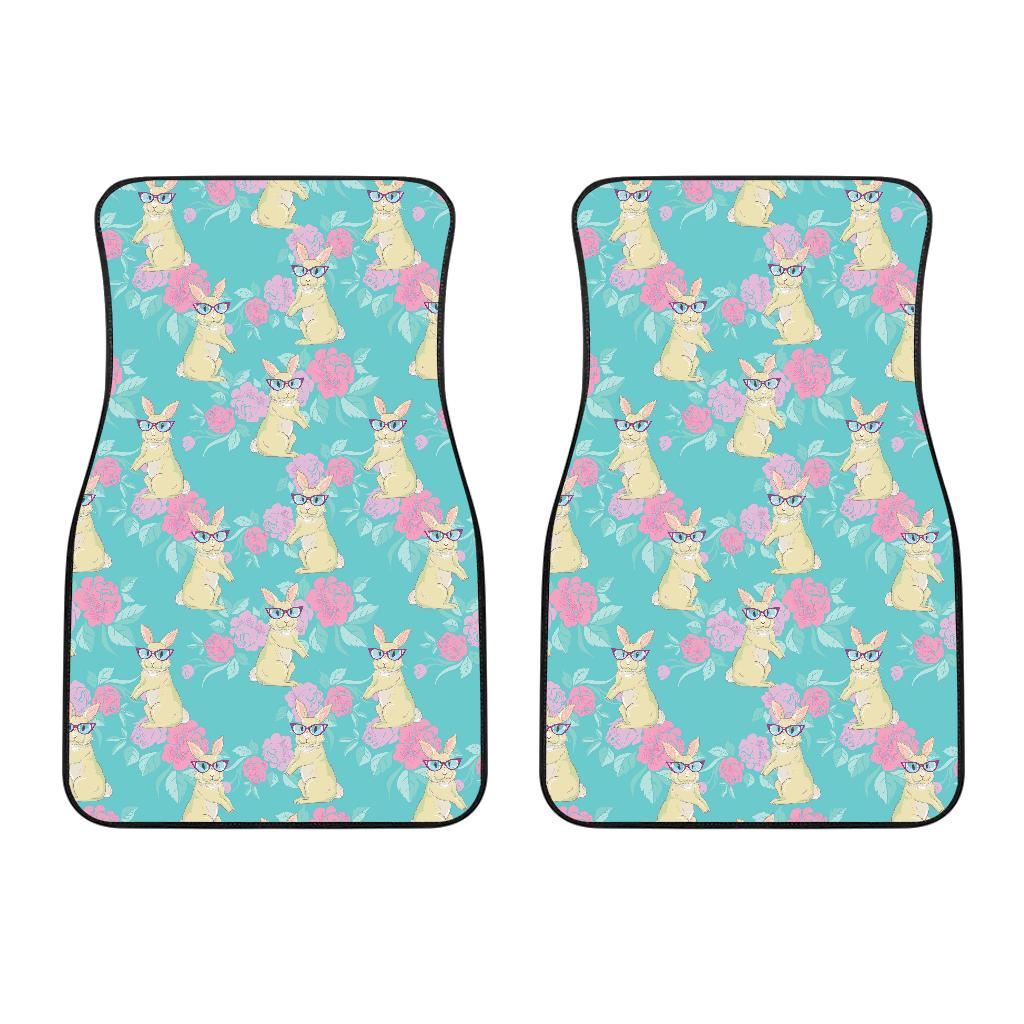 Rabbit Pattern Print Design RB05 Car Floor Mats-JORJUNE.COM