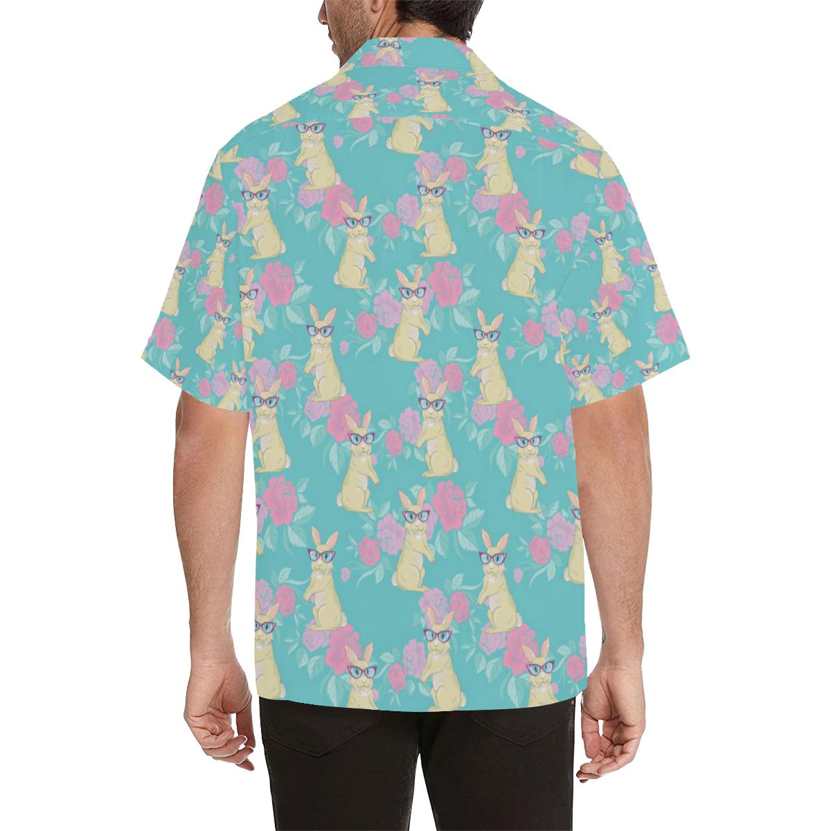 Rabbit Pattern Print Design RB05 Men Hawaiian Shirt-JorJune