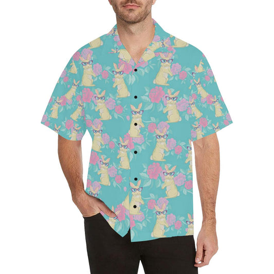 Rabbit Pattern Print Design RB05 Men Hawaiian Shirt-JorJune