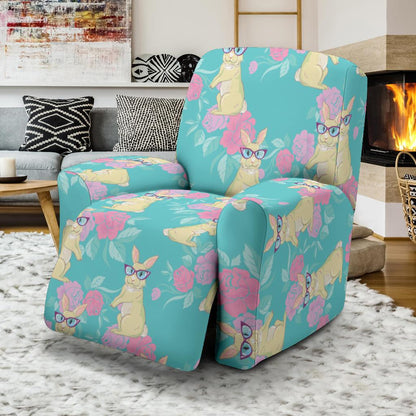 Rabbit Pattern Print Design RB05 Recliner Slipcover-JORJUNE.COM