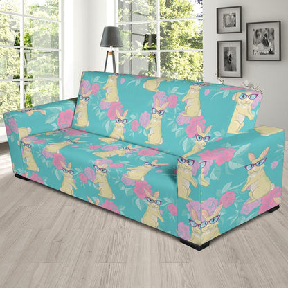 Rabbit Pattern Print Design RB05 Sofa Slipcover-JORJUNE.COM