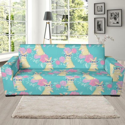 Rabbit Pattern Print Design RB05 Sofa Slipcover-JORJUNE.COM