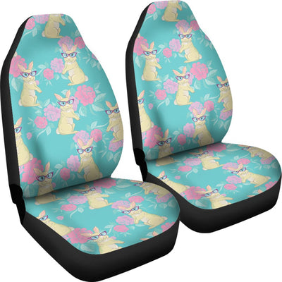 Rabbit Pattern Print Design RB05 Universal Fit Car Seat Covers-JorJune