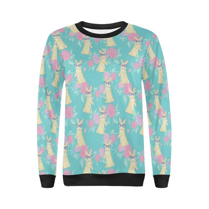 Rabbit Pattern Print Design RB05 Women Long Sleeve Sweatshirt-JorJune