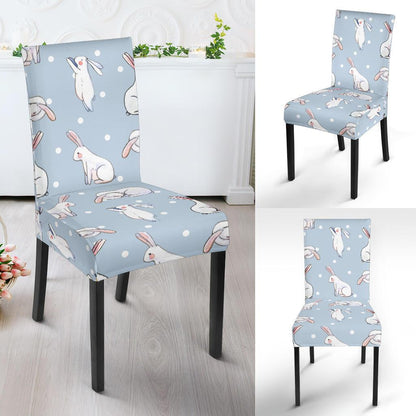 Rabbit Pattern Print Design RB06 Dining Chair Slipcover-JORJUNE.COM