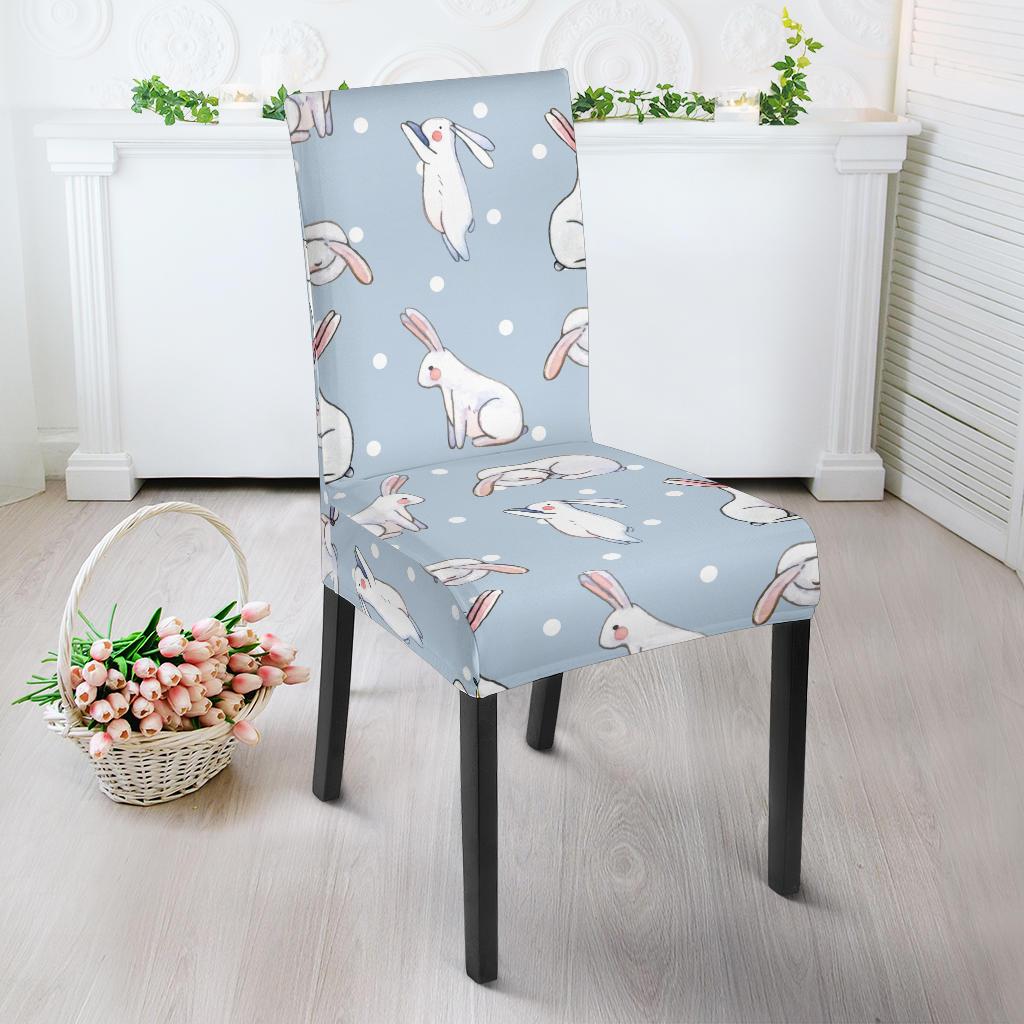 Rabbit Pattern Print Design RB06 Dining Chair Slipcover-JORJUNE.COM