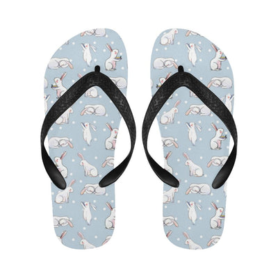 Rabbit Pattern Print Design RB06 Flip Flops-JorJune