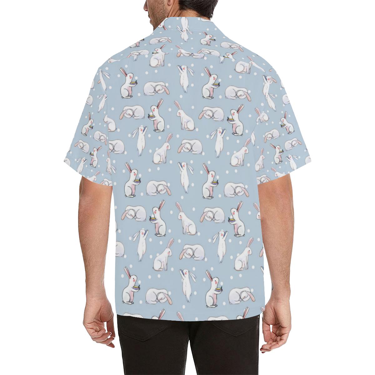 Rabbit Pattern Print Design RB06 Men Hawaiian Shirt-JorJune