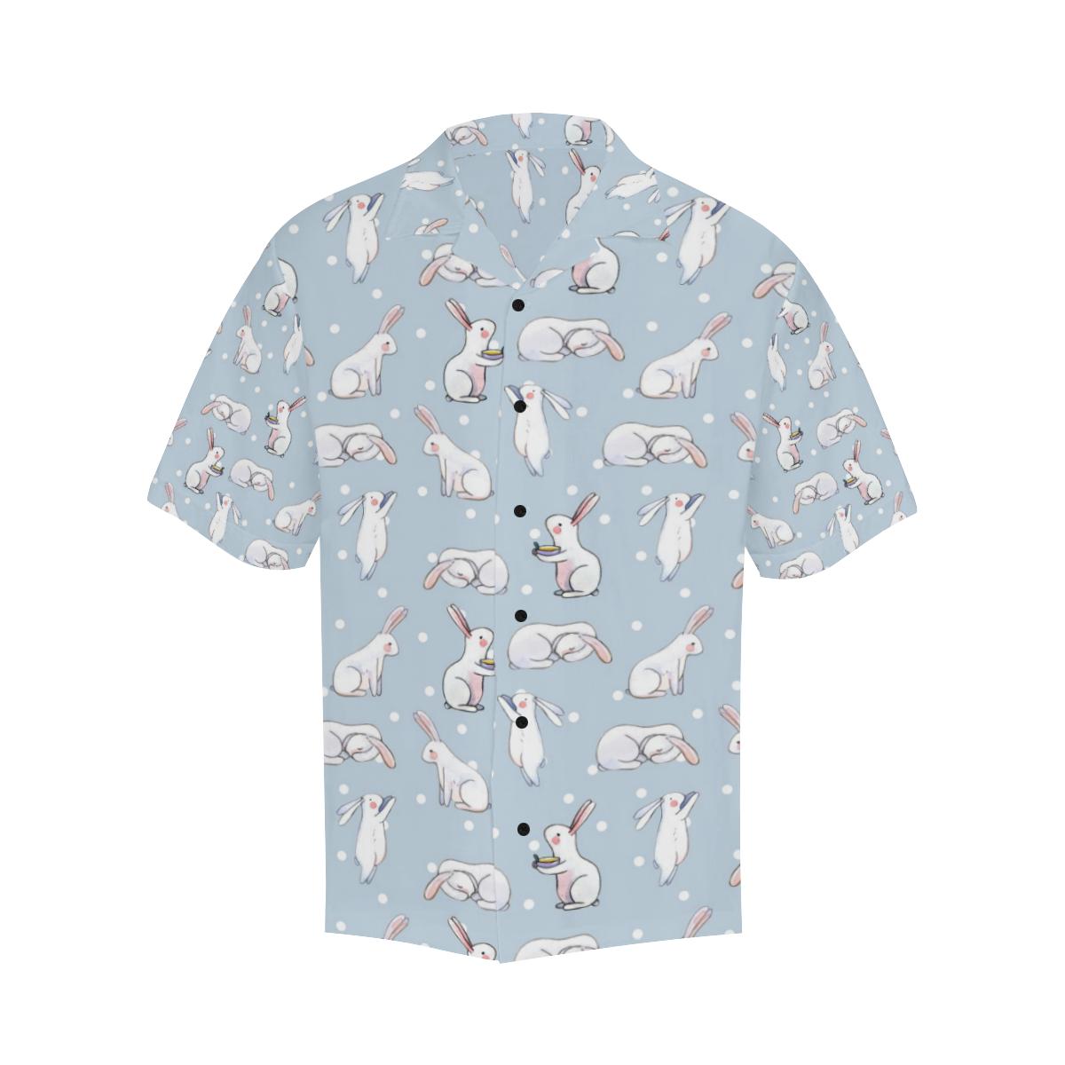 Rabbit Pattern Print Design RB06 Men Hawaiian Shirt-JorJune