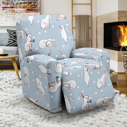 Rabbit Pattern Print Design RB06 Recliner Slipcover-JORJUNE.COM