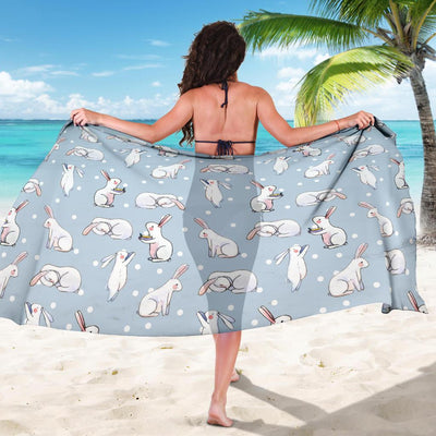 Rabbit Pattern Print Design RB06 Sarong Pareo Wrap-JORJUNE.COM