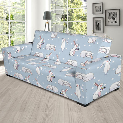 Rabbit Pattern Print Design RB06 Sofa Slipcover-JORJUNE.COM