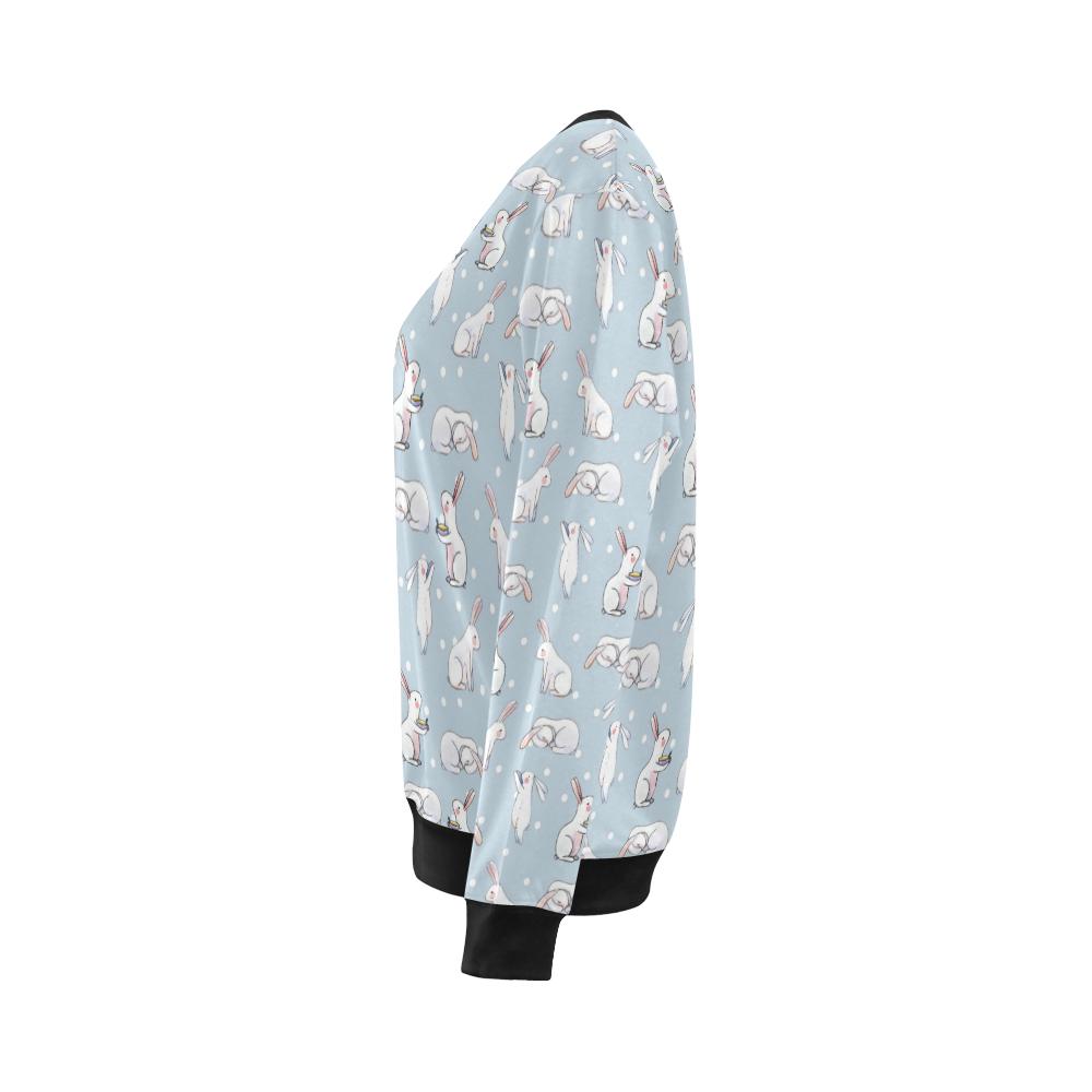 Rabbit Pattern Print Design RB06 Women Long Sleeve Sweatshirt-JorJune