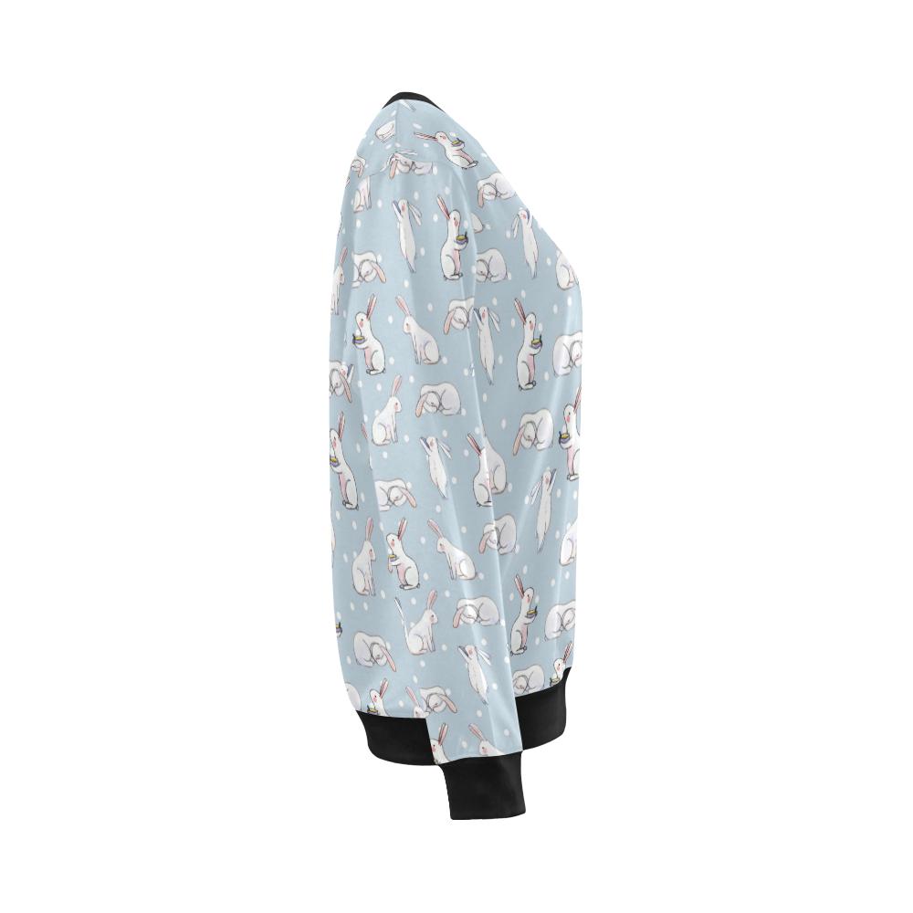 Rabbit Pattern Print Design RB06 Women Long Sleeve Sweatshirt-JorJune