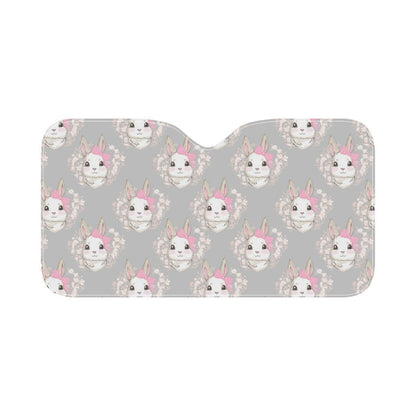 Rabbit Pattern Print Design RB07 Car Sun Shade-JorJune