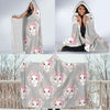 Rabbit Pattern Print Design RB07 Hooded Blanket-JORJUNE.COM