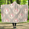 Rabbit Pattern Print Design RB07 Hooded Blanket-JORJUNE.COM