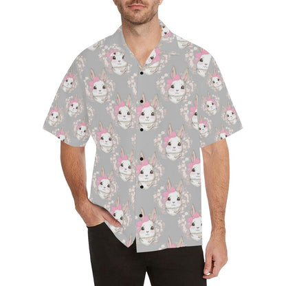 Rabbit Pattern Print Design RB07 Men Hawaiian Shirt-JorJune
