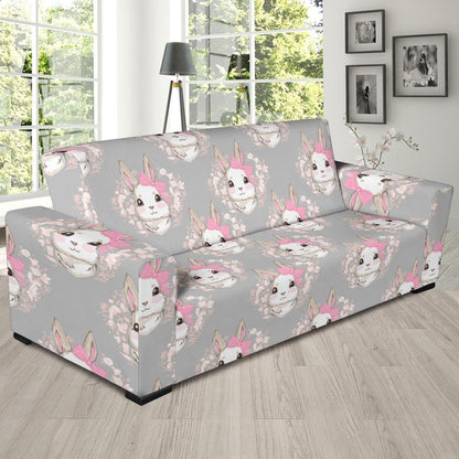 Rabbit Pattern Print Design RB07 Sofa Slipcover-JORJUNE.COM