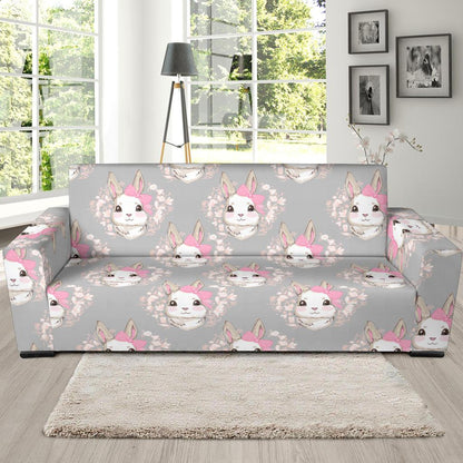 Rabbit Pattern Print Design RB07 Sofa Slipcover-JORJUNE.COM