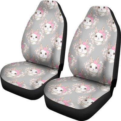 Rabbit Pattern Print Design RB07 Universal Fit Car Seat Covers-JorJune