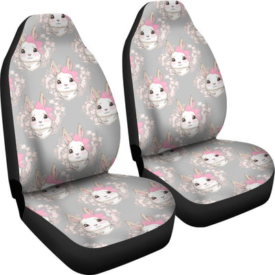 Rabbit Pattern Print Design RB07 Universal Fit Car Seat Covers-JorJune