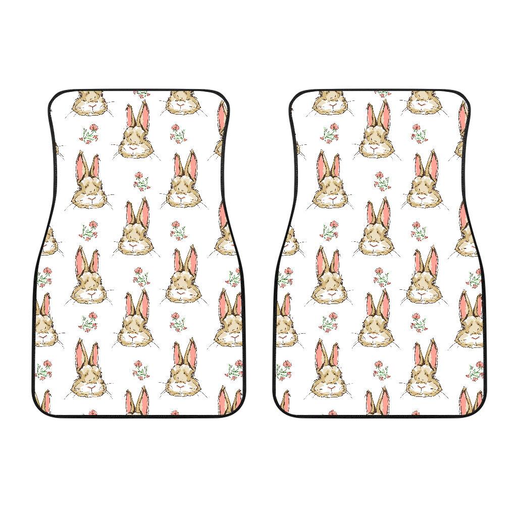 Rabbit Pattern Print Design RB09 Car Floor Mats-JORJUNE.COM