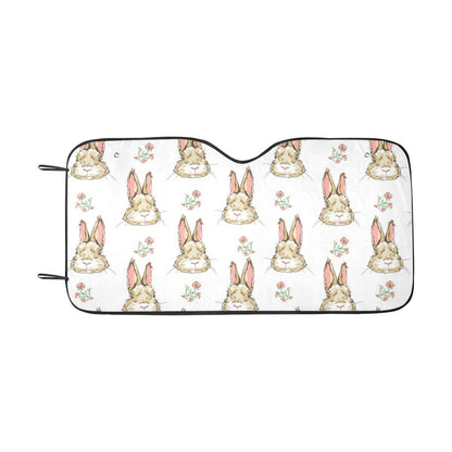 Rabbit Pattern Print Design RB09 Car Sun Shade-JorJune